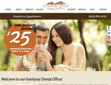 Tablet Screenshot of canyontrailsfamilydental.com